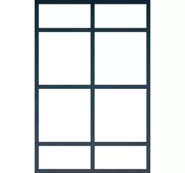 Industrial mirror frame sticker - TenStickers