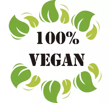 100 per cent vegan wall sticker - TenStickers