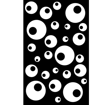 Water pearls window decal - TenStickers