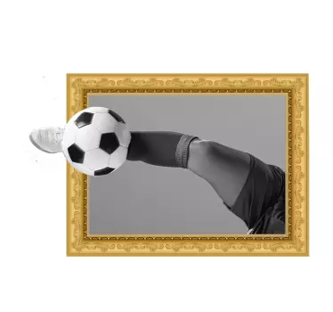 3D Football Frame decal - TenStickers