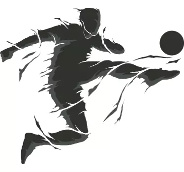 Football player football sticker - TenStickers