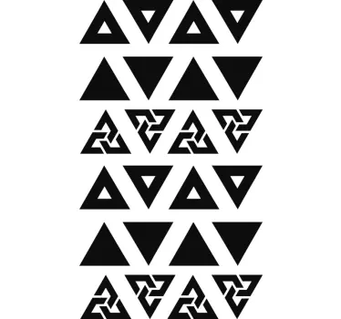 Geometric wall sticker stylish triangle design - TenStickers