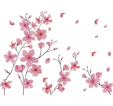 Blosson spring flower flower wall decor - TenStickers