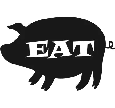 EAT Pork Decal - TenStickers
