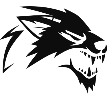 Roaring wolf car Decal - TenStickers