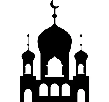 Kadife city skyline silhouette wall sticker - TenStickers