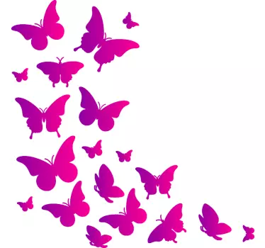Butterfly butterfly decal - TenStickers