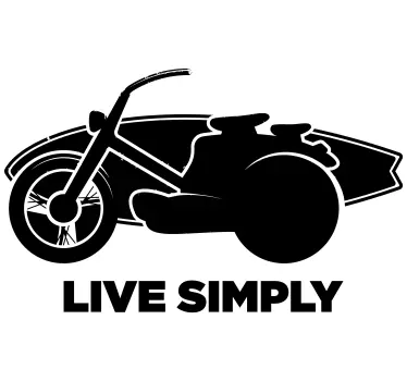 Live Simply surf decal - TenStickers