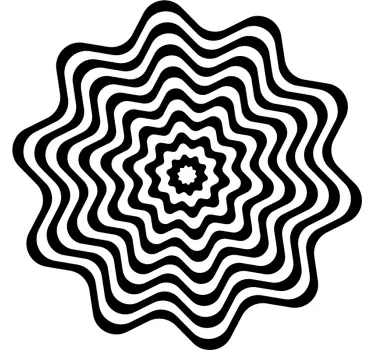 Optical art wall decal - TenStickers