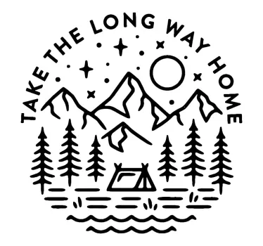 Long Way Home laptop skin - TenStickers