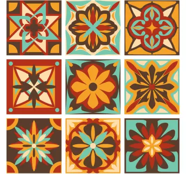 Back to the 70's tile sticker - TenStickers
