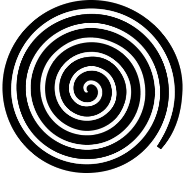 Geometric wall sticker spiral element design - TenStickers