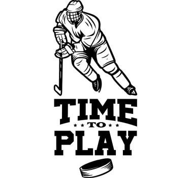 TIME TO PLAY sports wall sticker - TenStickers