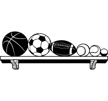 Sports wall sticker sports ball collection - TenStickers