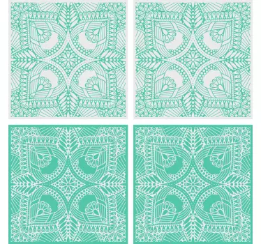 Ornamental draw tile transfer decal - TenStickers