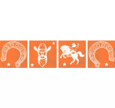 Horseshoe tile transfer - TenStickers