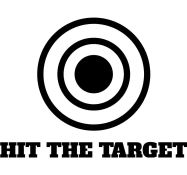 Hit the target  Bathroom Wall Decal - TenStickers