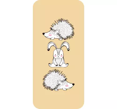 Charming Creature Friends Samsung stickers - TenStickers