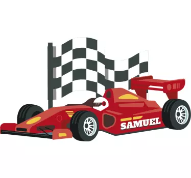 24 Hours of Le Mans illustration wall art decal - TenStickers