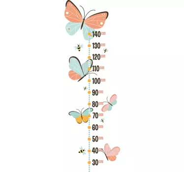 butterflies and bees butterfly wall decal - TenStickers