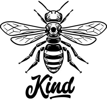 Bee kind decals for furniture - TenStickers