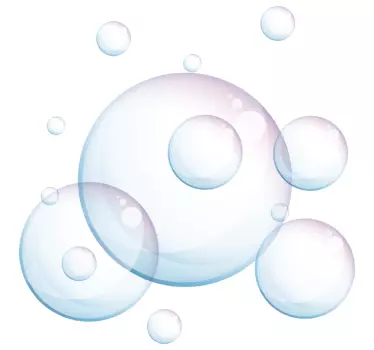 Bubbles Bathroom wall sticker - TenStickers