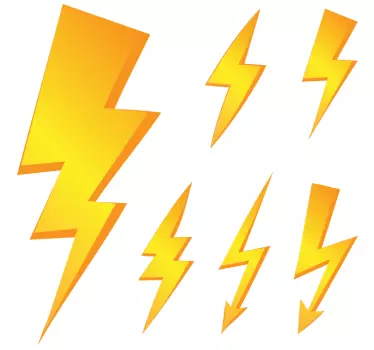 Lightning  wall decal - TenStickers