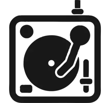 DJ Mixer Laptop Sticker - TenStickers
