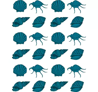 Seashell animals  Seashell decal - TenStickers
