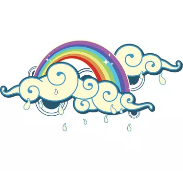 Rainbow Laptop Decal - TenStickers