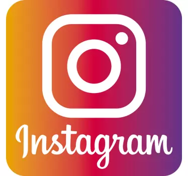 Logo instagram Shop Window Decal - TenStickers