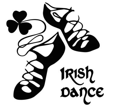 Irish Dance shoes dance decal - TenStickers