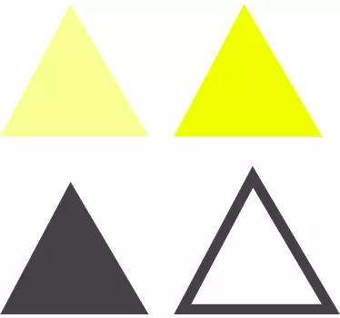 Triangular Shape Arrangement geometric wall sticker - TenStickers