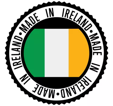 Made in Ireland window decal - TenStickers
