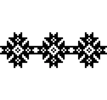 Symmetrical Snowflake Pattern geometric wall sticker - TenStickers