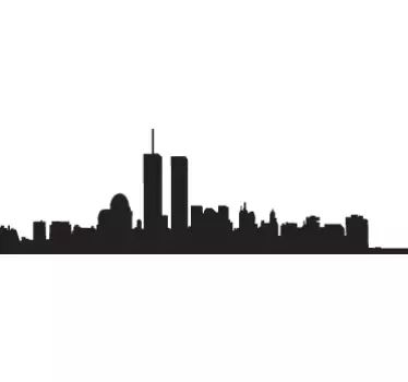 Manhattan Silhouette Sticker - TenStickers