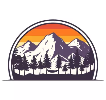 Motor Home wilderness campervan sticker - TenStickers