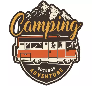 Motorhome camping Adventure Caravan decals - TenStickers