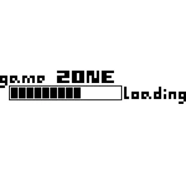 Loading game zone video game wall sticker - TenStickers
