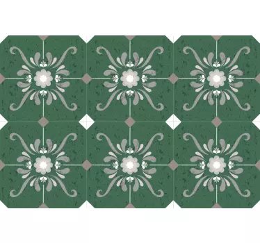Old style tiles vinyl transfer - TenStickers