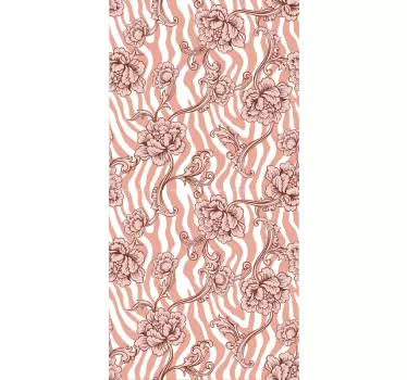 Floral Motif Samsung stickers - TenStickers