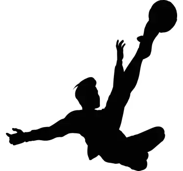Football sticker goalkeeper saving the ball - TenStickers