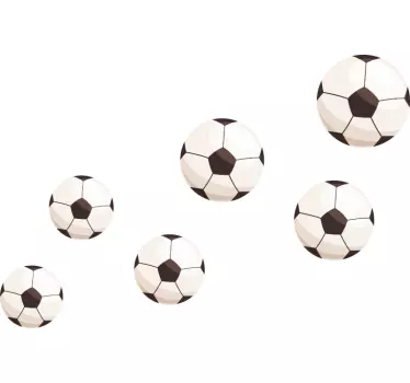 Soccer ball headboard football sticker - TenStickers