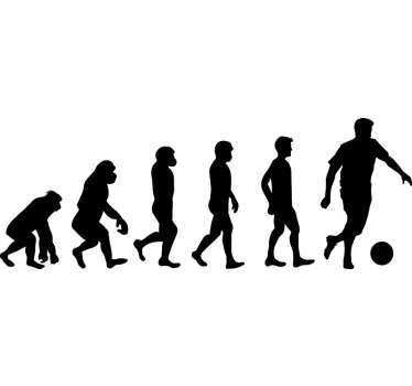 Soccer Evolution football sticker - TenStickers