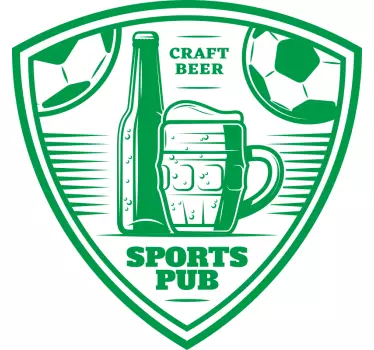 Sports bar soccer football sticker - TenStickers