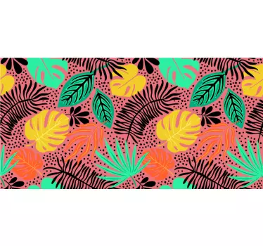 water color Jungle nature stickers - TenStickers