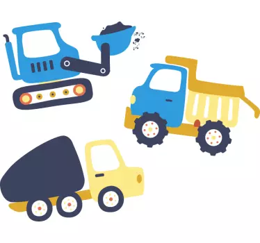 Bagger symbols kids Kids bedroom wall sticker - TenStickers