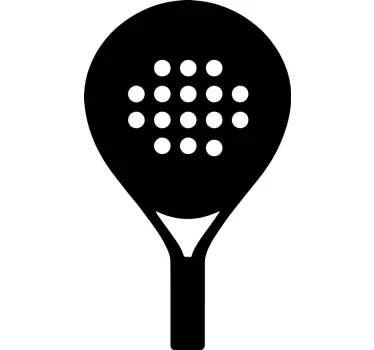 Football sticker racket shape silhouette - TenStickers