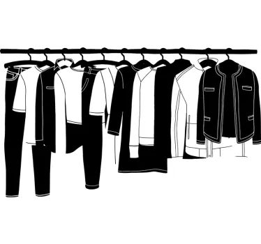 Shop window sticker fashion hanging display - TenStickers