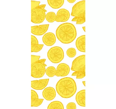 Samsung stickers yellow citrus design - TenStickers